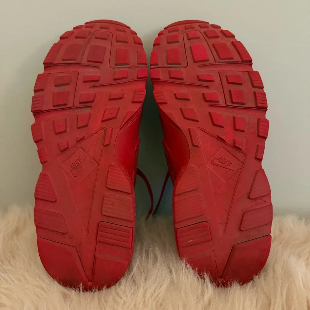 Nike Red Huarache Sneakers, Size 7. Used- Read Description!